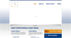 Desktop Screenshot of lenzlegal.com.au